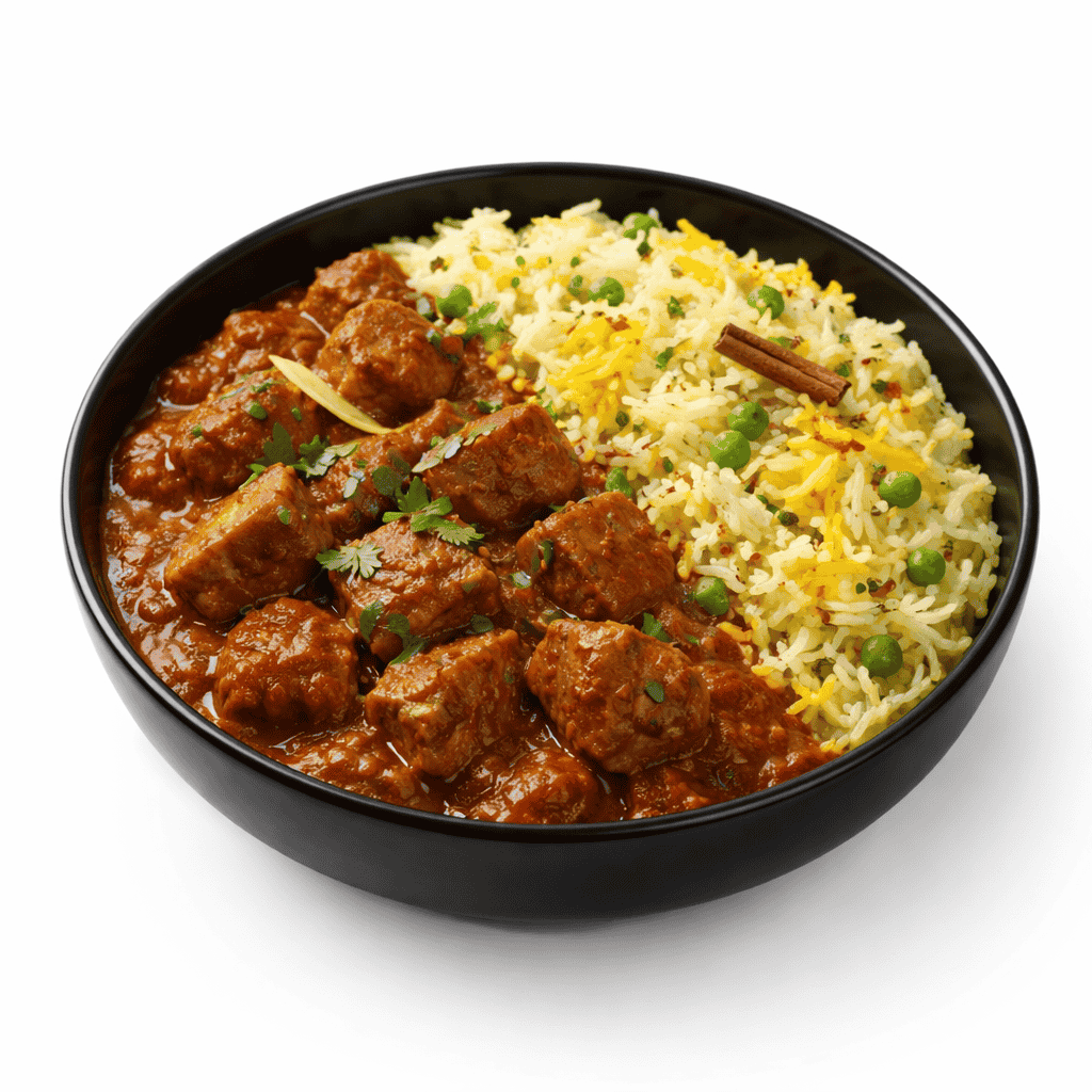 Lamb Curry with Pilau Rice (1) Lamb Curry with Pilau Rice - Image 1