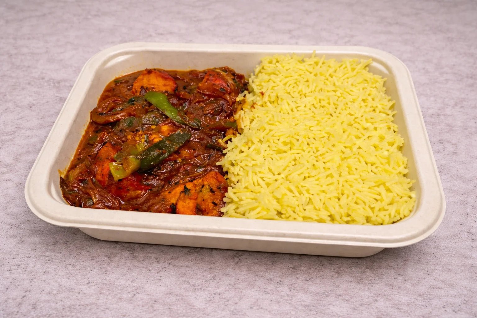 chicken-jalfrezi-with-pilau-rice Chicken Jalfrezi with Pilau Rice - Image 1